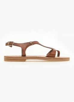 Σανδάλια δερμάτινα Ankle Strap Iris - Καφέ -The Fashion Project Κατάστημα basic dermatina isia pedila 90628 7jh0