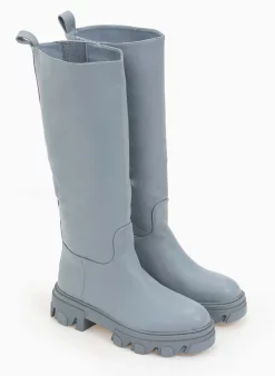 The Fashion Project Μπότες Chunky με φερμουάρ - Γαλάζιο -The Fashion Project Κατάστημα casual chunky mpotes 97213 dx6h