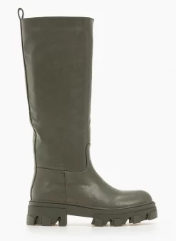 The Fashion Project Μπότες Chunky με φερμουάρ - Χακί -The Fashion Project Κατάστημα casual chunky mpotes 97214 onz0