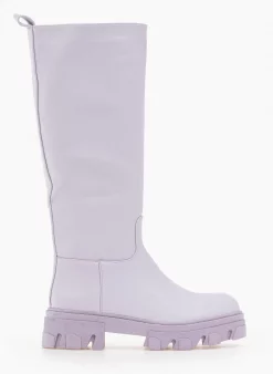 The Fashion Project Μπότες Chunky με φερμουάρ - Λιλά