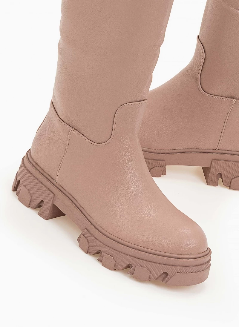 Μπότες chunky με φερμουάρ - Σάπιο μήλο The Fashion Project Μπότες Chunky με φερμουάρ - Σάπιο μήλο -The Fashion Project Κατάστημα casual chunky mpotes 97217 7wtt