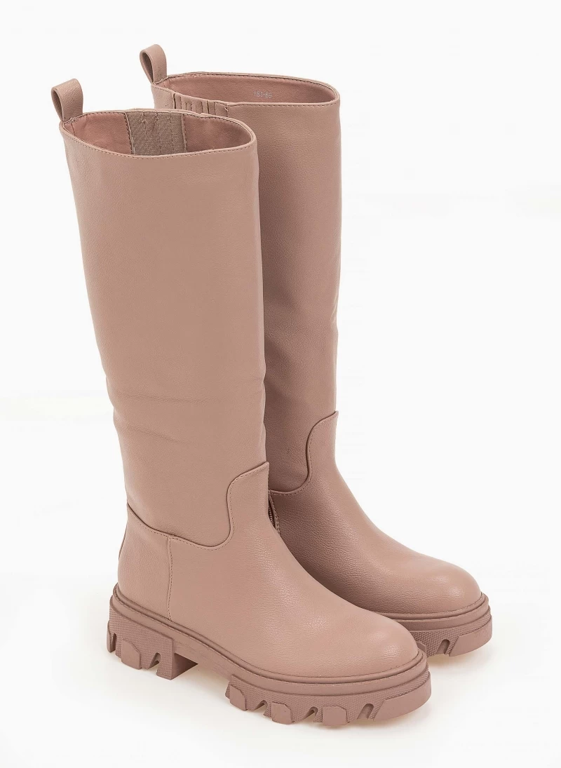 Μπότες chunky με φερμουάρ - Σάπιο μήλο The Fashion Project Μπότες Chunky με φερμουάρ - Σάπιο μήλο -The Fashion Project Κατάστημα casual chunky mpotes 97217 n8lo