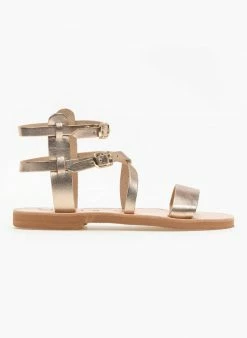 Σανδάλια δερμάτινα με πολλά λουράκια Iris - Mocha -The Fashion Project Κατάστημα dermatina gladiator sandalia me diplo desimo 90993 79h8