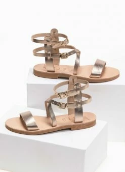 Σανδάλια δερμάτινα με πολλά λουράκια Iris - Mocha -The Fashion Project Κατάστημα dermatina gladiator sandalia me diplo desimo 90993 e7uf