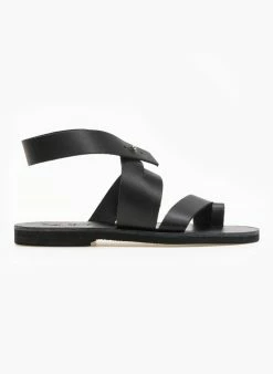 Σανδάλια δερμάτινα με ιδιαίτερο κούμπωμα Iris - Μαύρο 7 Σανδάλια δερμάτινα με ιδιαίτερο κούμπωμα Iris - Μαύρο -The Fashion Project Κατάστημα dermatina isia pedila me idiaitero koumpwma 91018 2w57