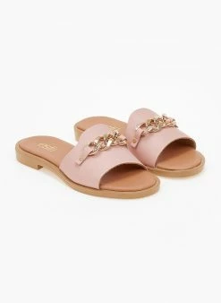 Σανδάλια δερμάτινα με αλυσίδα Estil - Nude 7 Σανδάλια δερμάτινα με αλυσίδα Estil - Nude -The Fashion Project Κατάστημα dermatina sandalia estil me alusida 100802 lhci