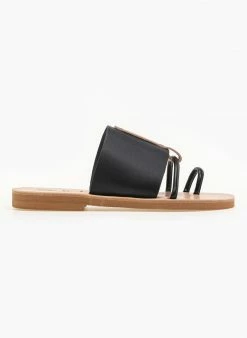 Σανδάλια δερμάτινα με διχρωμία Iris - Μαύρο/Μπεζ 5 Σανδάλια δερμάτινα με διχρωμία Iris - Μαύρο/Μπεζ -The Fashion Project Κατάστημα dermatina sandalia me dixrwmia 90651 u4yr