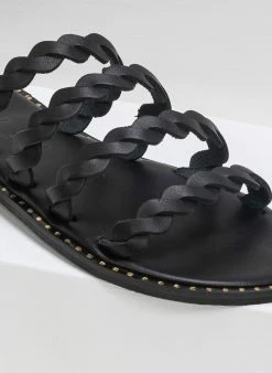 Σανδάλια δερμάτινα με λουράκια Iris - Μαύρο 4 Σανδάλια δερμάτινα με λουράκια Iris - Μαύρο -The Fashion Project Κατάστημα dermatina sandalia me lourakia 90645 0vfm