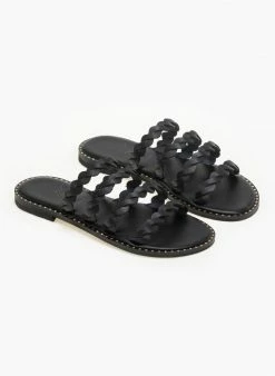 Σανδάλια δερμάτινα με λουράκια Iris - Μαύρο 3 Σανδάλια δερμάτινα με λουράκια Iris - Μαύρο -The Fashion Project Κατάστημα dermatina sandalia me lourakia 90645 u9bd