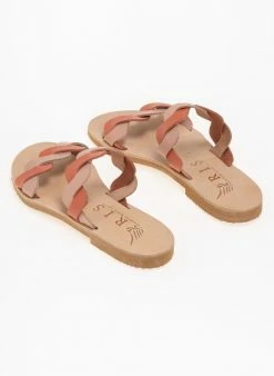 Σανδάλια δερμάτινα με Wavy φάσες Iris - Κοραλί -The Fashion Project Κατάστημα dixrwma dermatina sandalia me wavy fases 77345 9e7v