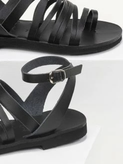 Σανδάλια δερμάτινα με λεπτά λουράκια Estil - Μαύρο 5 Σανδάλια δερμάτινα με λεπτά λουράκια Estil - Μαύρο -The Fashion Project Κατάστημα estil dermatina isia pedila me lepta lourakia 92583 e9k3