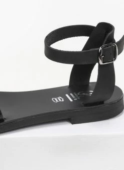 Σανδάλια δερμάτινα με Pattern Tfp - Μαύρο -The Fashion Project Κατάστημα estil dermatina isia pedila me pattern fidi 91273 s9xs