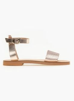 Σανδάλια δερμάτινα με Pattern Tfp - Χαλκός -The Fashion Project Κατάστημα estil dermatina isia pedila me pattern fidi 91275 tk1c