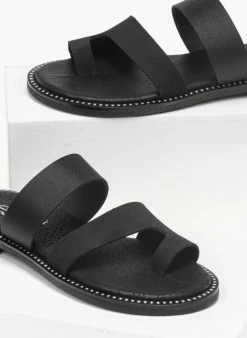 Σανδάλια δερμάτινα με δυο φάσες Estil - Μαύρο 7 Σανδάλια δερμάτινα με δυο φάσες Estil - Μαύρο -The Fashion Project Κατάστημα estil dermatina sandalia me duo fases 91888 g5vk