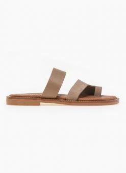 Σανδάλια δερμάτινα με δυο φάσες Estil - Μπεζ -The Fashion Project Κατάστημα estil dermatina sandalia me duo fases 91889 m0ix
