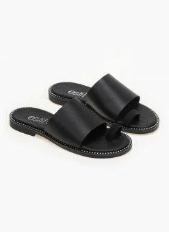 Σανδάλια δερμάτινα με φαρδιά φάσα Estil - Μαύρο 4 Σανδάλια δερμάτινα με φαρδιά φάσα Estil - Μαύρο -The Fashion Project Κατάστημα estil dermatina sandalia me fardia fasa 90236 vkis