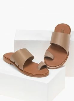 The Fashion Project Σανδάλια Estil δερμάτινα με λοξή φάσα - Μπεζ -The Fashion Project Κατάστημα estil dermatina sandalia me loksi fasa 91884 8tvh