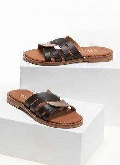 Σανδάλια δερμάτινα με περαστές φάσες Estil - Mocha 3 Σανδάλια δερμάτινα με περαστές φάσες Estil - Mocha -The Fashion Project Κατάστημα estil dermatina sandalia me perastes fases 91167 5kfr