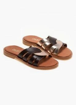 Σανδάλια δερμάτινα με περαστές φάσες Estil - Mocha 4 Σανδάλια δερμάτινα με περαστές φάσες Estil - Mocha -The Fashion Project Κατάστημα estil dermatina sandalia me perastes fases 91167 72v7
