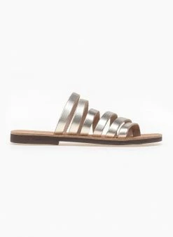 Σανδάλια δερμάτινα με λουράκια Estil - Χρυσό -The Fashion Project Κατάστημα estil dermatina sandalia me polla lourakia 92094 1kyu