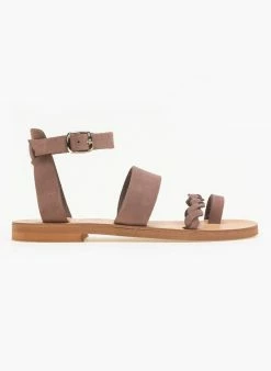 Σανδάλα δερμάτινα Ankle Strap Estil - Πούρο -The Fashion Project Κατάστημα estil nubuck dermatina pedila 91140 zohs
