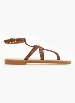 Σανδάλια δερμάτινα με μπαρέτα Iris - Καφέ 5 Σανδάλια δερμάτινα με μπαρέτα Iris - Καφέ -The Fashion Project Κατάστημα flat dermatina pedila me mpareta 90608 le62