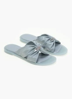 The Fashion Project Σανδάλια Crossover με στρας - Ραφ