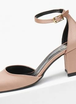 Γόβες καρέ σατέν με μπαρέτα Tfp - Nude -The Fashion Project Κατάστημα goves kare saten me mpareta tfp 108798 8gl6