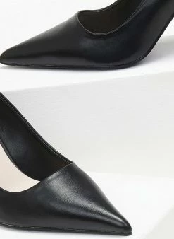 The Fashion Project Γόβες μυτερές με ιδιαίτερο τακούνι - Μαύρο -The Fashion Project Κατάστημα goves muteres me idiaitero takouni 110680 nhrs