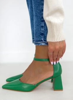 The Fashion Project Γόβες μυτερές με μπαρέτα - Πράσινο 5 The Fashion Project Γόβες μυτερές με μπαρέτα - Πράσινο -The Fashion Project Κατάστημα goves muteres me mpareta 107159 ds0y