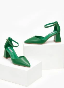 The Fashion Project Γόβες μυτερές με μπαρέτα - Πράσινο 7 The Fashion Project Γόβες μυτερές με μπαρέτα - Πράσινο -The Fashion Project Κατάστημα goves muteres me mpareta 107159 otdc