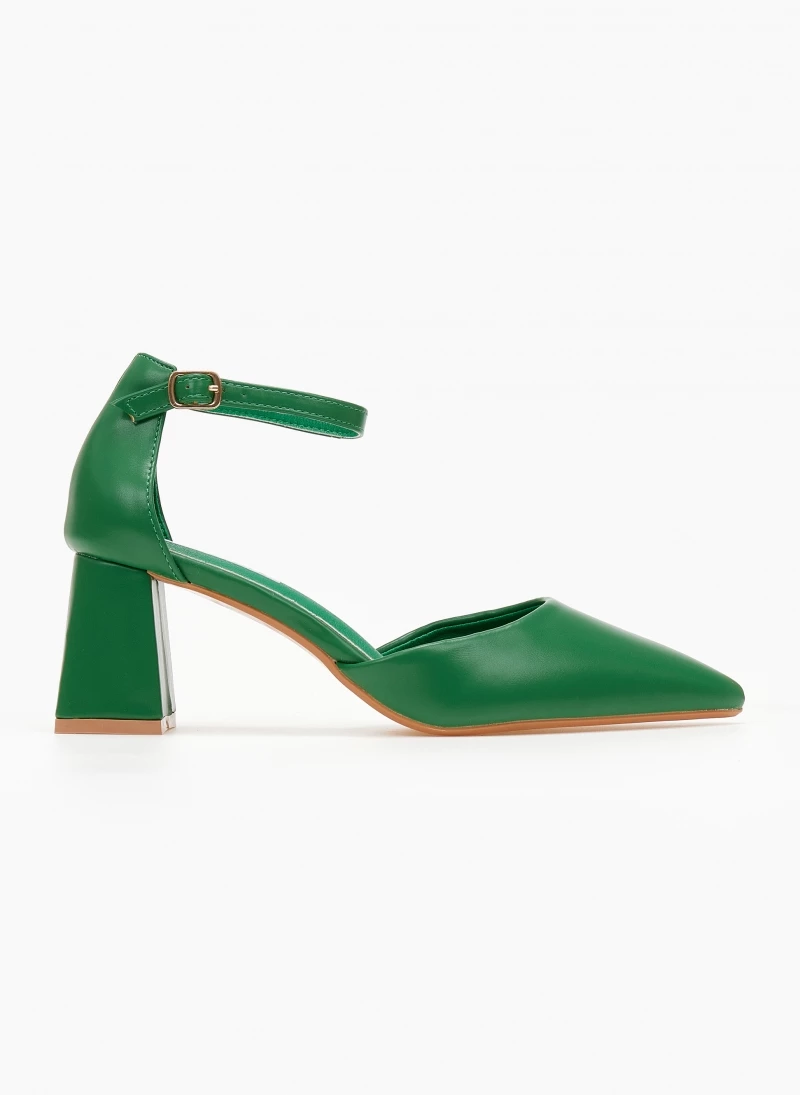 Γόβες μυτερές με μπαρέτα - Πράσινο The Fashion Project Γόβες μυτερές με μπαρέτα - Πράσινο -The Fashion Project Κατάστημα goves muteres me mpareta 107159 tew8