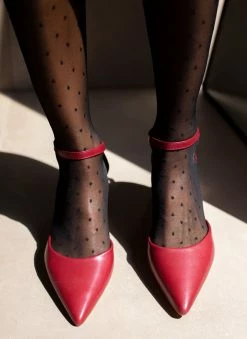 The Fashion Project Γόβες μυτερές με μπαρέτα - Μπορντό -The Fashion Project Κατάστημα goves muteres me mpareta 107161 kor3