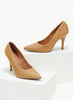 Γόβες μυτερές με Pattern VIZZANO 1184.1101 - Κάμελ -The Fashion Project Κατάστημα goves muteres me pattern vizzano 11841101 106465 ngea