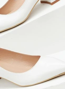 The Fashion Project Γόβες μυτερές με χαμηλό τακούνι - Λευκό -The Fashion Project Κατάστημα goves muteres me xamilo takouni 100009 pv7f