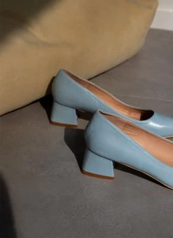 The Fashion Project Γόβες μυτερές με χαμηλό τακούνι - Γαλάζιο -The Fashion Project Κατάστημα goves muteres me xamilo takouni 100013 9ayl