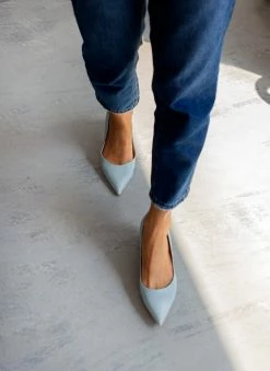 The Fashion Project Γόβες μυτερές με χαμηλό τακούνι - Γαλάζιο