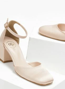 Γόβες σατέν με μπαρέτα Tfp - Nude -The Fashion Project Κατάστημα goves saten me mpareta tfp 110809 htfg