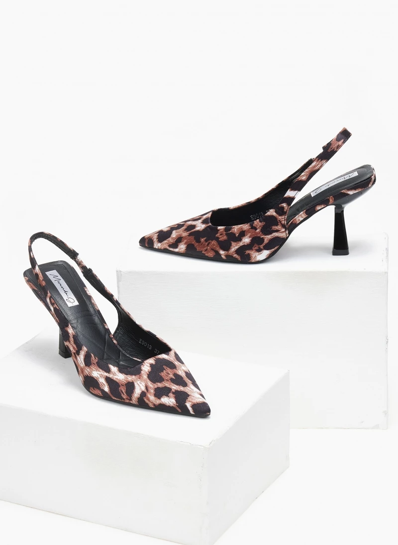 Γόβες σατέν μυτερές με print - Leopard The Fashion Project Γόβες σατέν μυτερές με Print - Leopard -The Fashion Project Κατάστημα goves saten muteres me print 110859 9kye