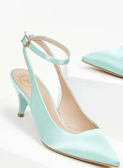 Γόβες σατέν με λουράκι Tfp - Βεραμάν 4 Γόβες σατέν με λουράκι Tfp - Βεραμάν -The Fashion Project Κατάστημα goves saten tfp me louraki 100453 m59g