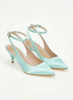 Γόβες σατέν με λουράκι Tfp - Βεραμάν 3 Γόβες σατέν με λουράκι Tfp - Βεραμάν -The Fashion Project Κατάστημα goves saten tfp me louraki 100453 mycr