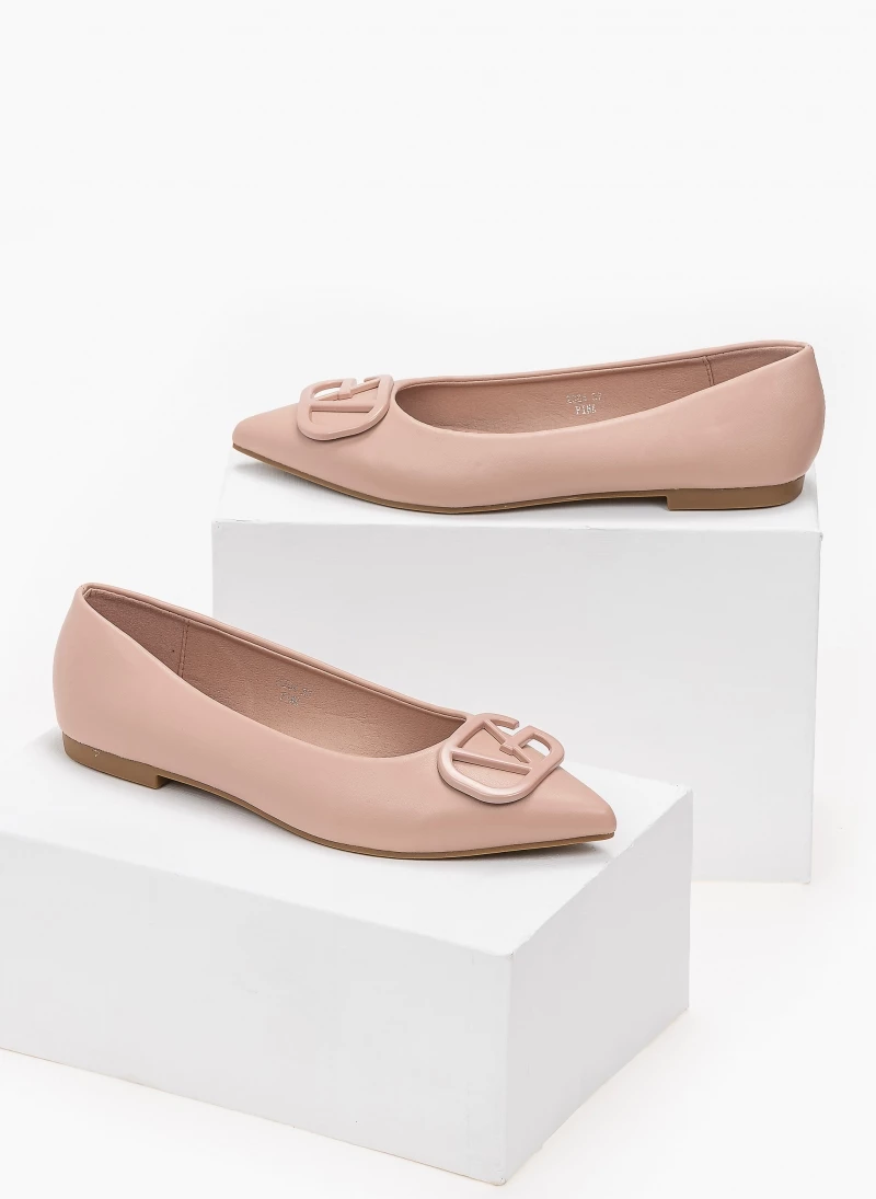 Μπαλαρίνες μυτερές με ματ διακοσμητικό - Ροζ The Fashion Project Μπαλαρίνες μυτερές με ματ διακοσμητικό - Ροζ -The Fashion Project Κατάστημα isies muteres goves me mat diakosmitiko 98936 bh17