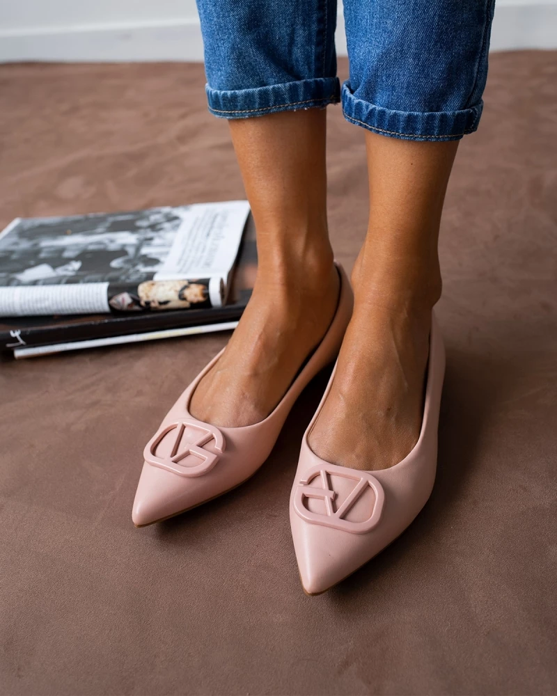 Μπαλαρίνες μυτερές με ματ διακοσμητικό - Ροζ The Fashion Project Μπαλαρίνες μυτερές με ματ διακοσμητικό - Ροζ -The Fashion Project Κατάστημα isies muteres goves me mat diakosmitiko 98936 j4ti