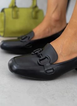 The Fashion Project Loafers με αγκράφα στο ίδιο χρώμα - Μαύρο -The Fashion Project Κατάστημα loafers me agkrafa sto idio xrwma 108833 rtx0