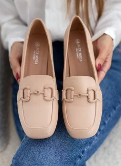 The Fashion Project Loafers με αγκράφα στο ίδιο χρώμα - Μπεζ -The Fashion Project Κατάστημα loafers me agkrafa sto idio xrwma 108834 3kdl