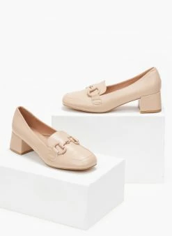 The Fashion Project Loafers με αγκράφα στο ίδιο χρώμα - Μπεζ -The Fashion Project Κατάστημα loafers me agkrafa sto idio xrwma 108834 6ase