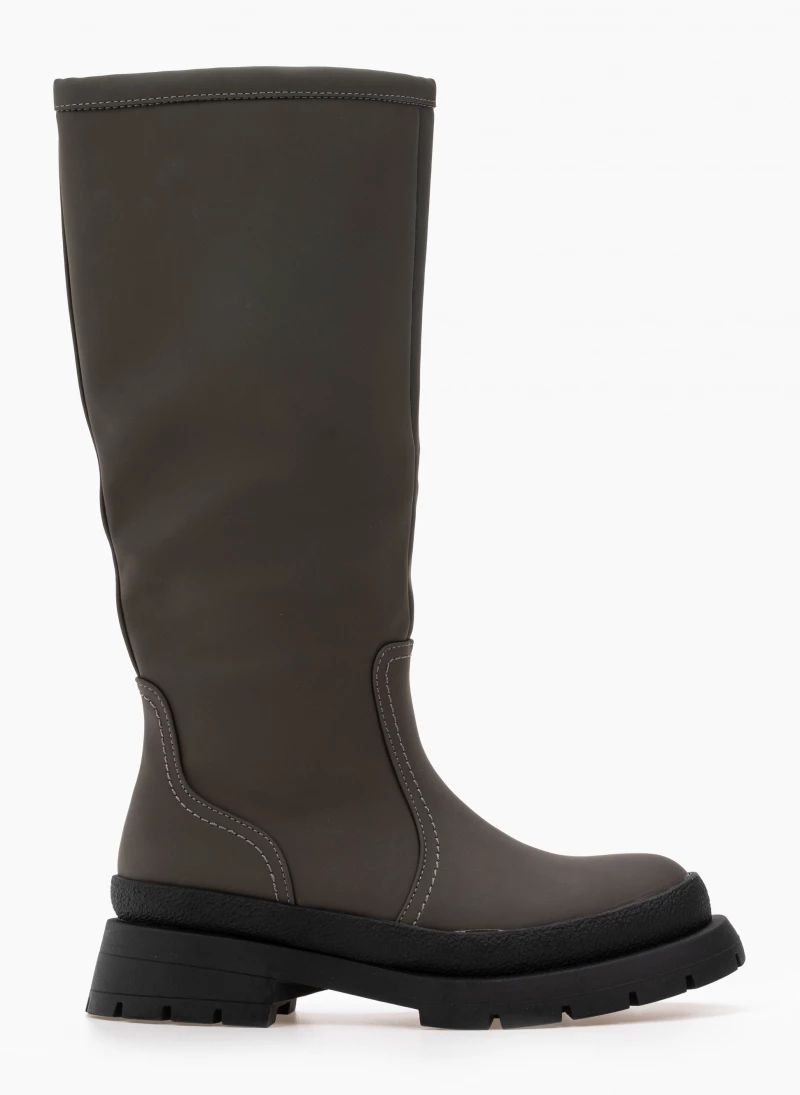 Μπότες chunky σε ματ χρώματα - Λαδί The Fashion Project Μπότες Chunky σε ματ χρώματα - Λαδί -The Fashion Project Κατάστημα mat isies mpotes me idiaiteri sola 97581 4bct