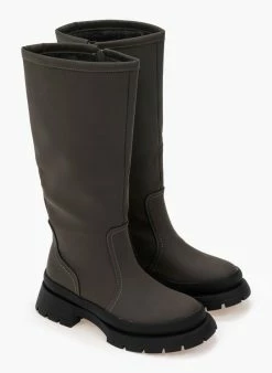 The Fashion Project Μπότες Chunky σε ματ χρώματα - Λαδί 4 The Fashion Project Μπότες Chunky σε ματ χρώματα - Λαδί -The Fashion Project Κατάστημα mat isies mpotes me idiaiteri sola 97581 l1s9