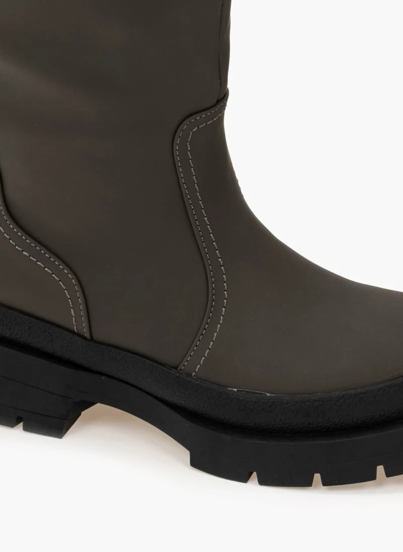 Μπότες chunky σε ματ χρώματα - Λαδί The Fashion Project Μπότες Chunky σε ματ χρώματα - Λαδί -The Fashion Project Κατάστημα mat isies mpotes me idiaiteri sola 97581 u8lc