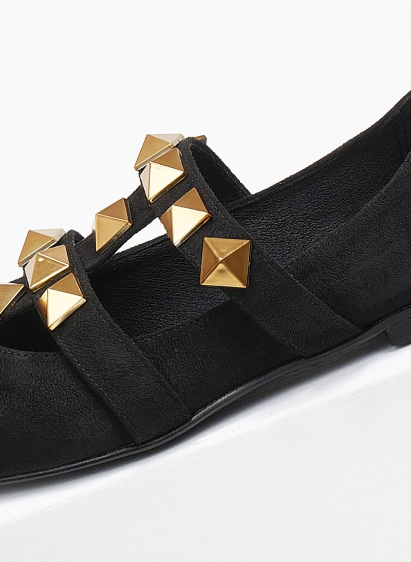 Μπαλαρίνες μυτερές με τρουκς Estil - Μαύρο - Image 7